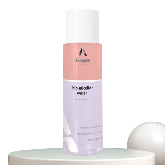 Двофазна біо-міцелярна вода для демакіяжу зони повік та очей Anti age effect A_Avangard Professional 200 мл Вінниця