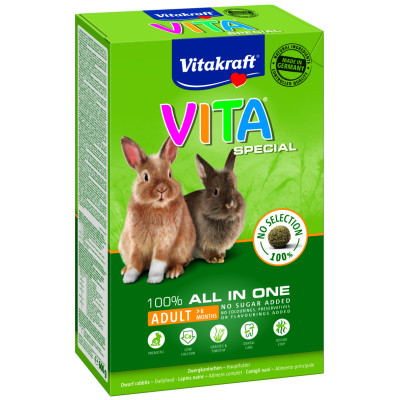 Корм для грызунов Vitakraft Vita Special для кроликов 600 г (4008239253149) Винница - изображение 1