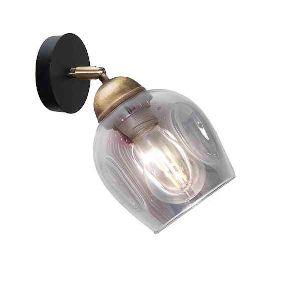 Світильник настінно-стельовий MSK Electric Enigma під одну лампу PL 20241-1 BK Одеса