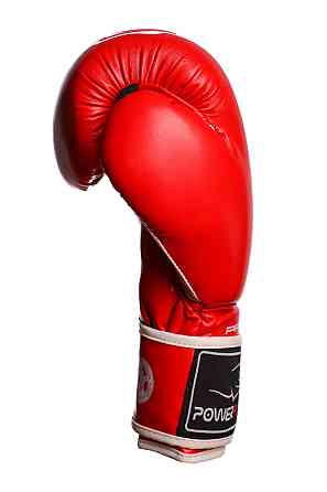 Боксерські рукавиці PowerPlay 3018 Jaguar Червоні 14 унцій Луцк
