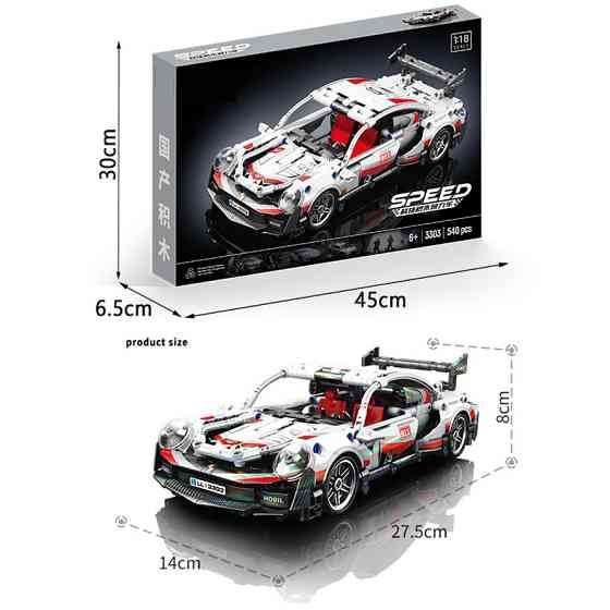 Конструктор Lele Brother PORSCHE 911 RSR 540 деталей совместимый с lego лего Киев