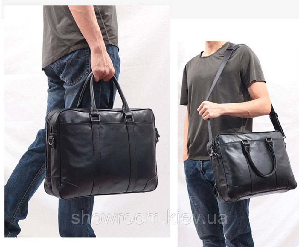 Мужская деловая кожаная сумка для ноутбука Leather Collection (5035) Киев - изображение 6