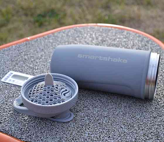 Шейкер спортивний SmartShake металевий Reforce Stainless Steel 30oz/900ml Gray Кам'янське