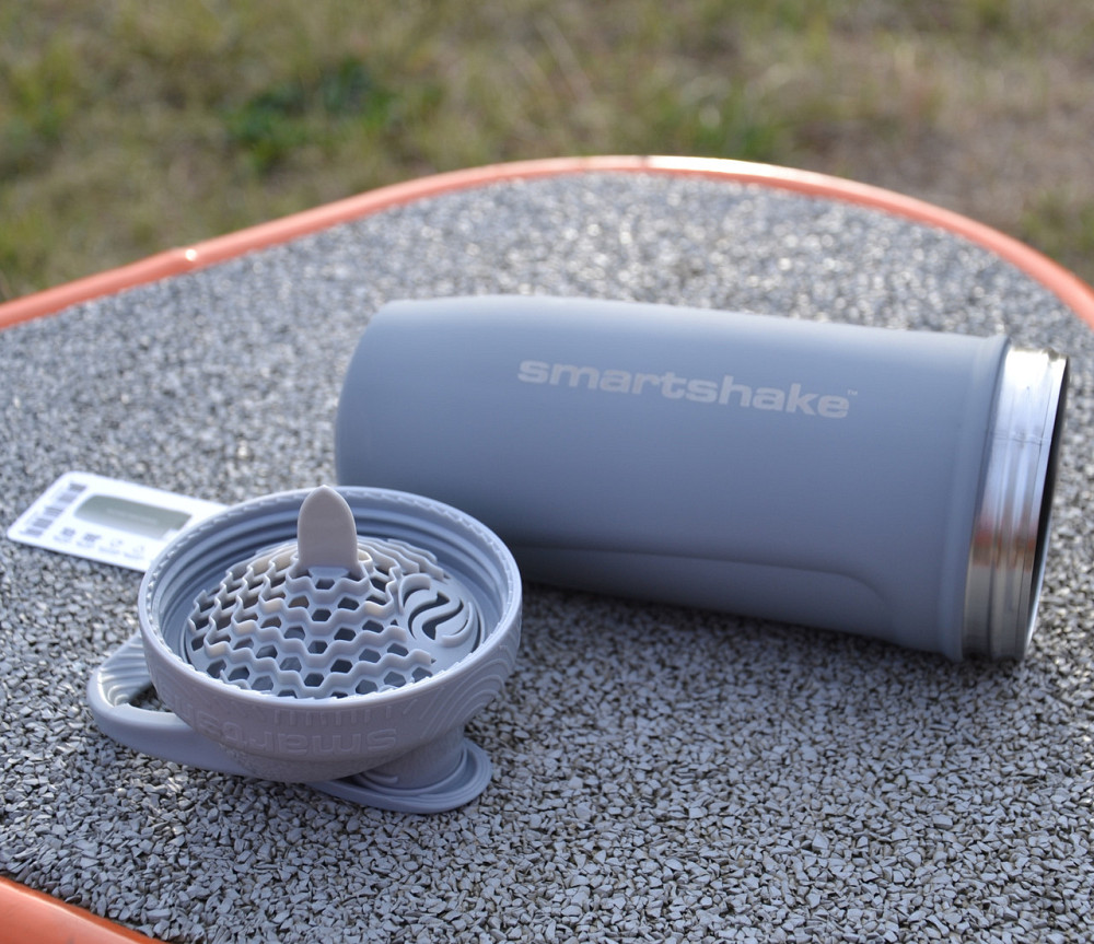 Шейкер спортивний SmartShake металевий Reforce Stainless Steel 30oz/900ml Gray Кам'янське - фото 3