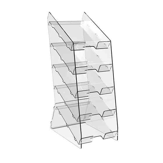 Подставка витрина EKOSTAR под батончики настольная 5 полок 155х250х460 Киев