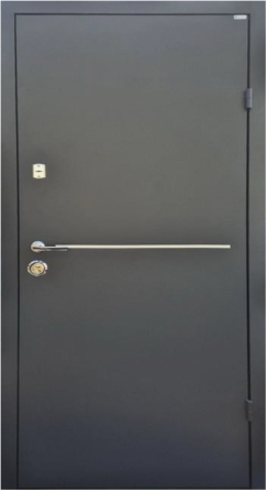 Двери входные Бастион Прайм Лайт RAL 7016 / ПВХ Антрацит 860х2050 мм Киев