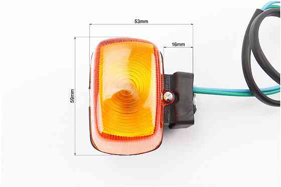 Поворотник лев., Прав. (без "ніжки") к-кт 4 шт, жовті, (два дроти) Киев