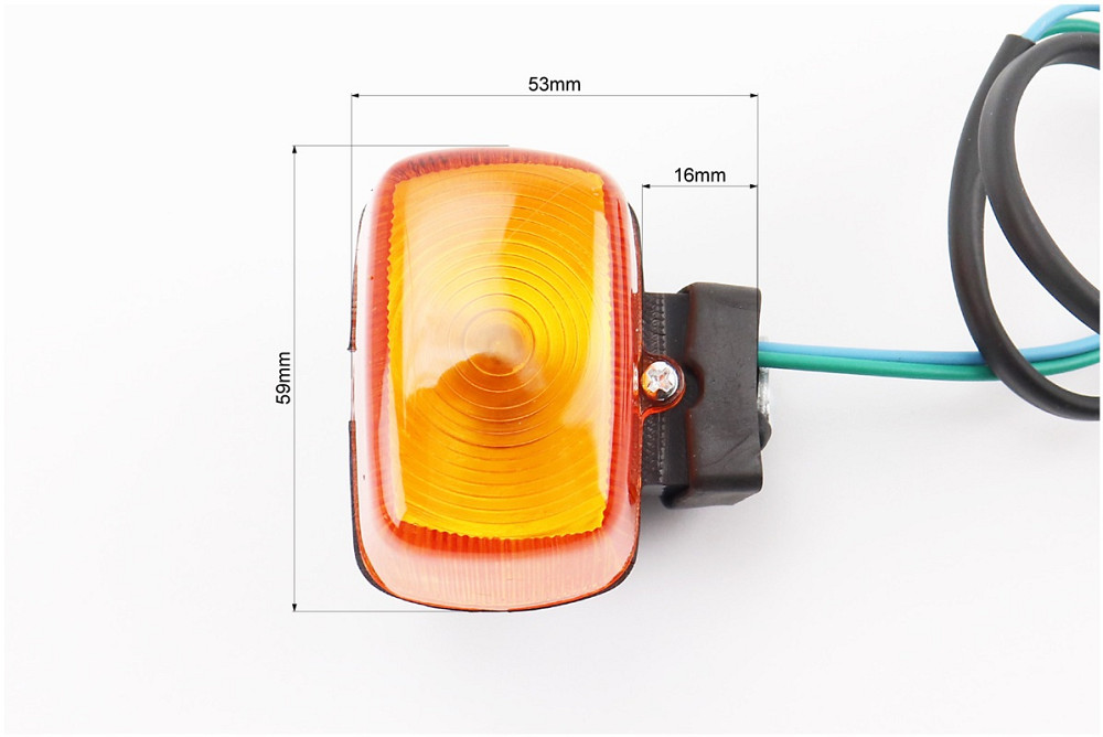 Поворотник лев., Прав. (без "ніжки") к-кт 4 шт, жовті, (два дроти) Киев - изображение 2