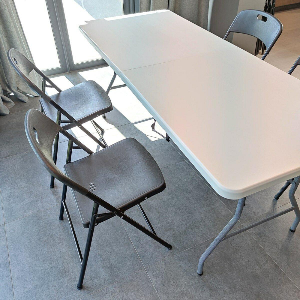 Складний стілець 46х52х79см Чорний SW-00001608 Київ - фото 9