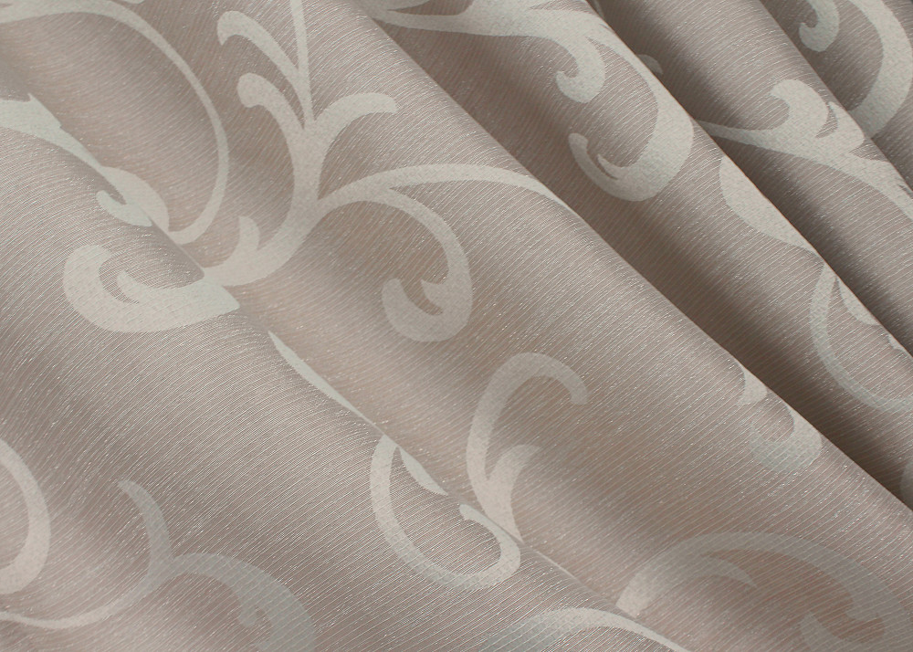 Комплект коротких штор VR-Textil Жаккард Allure № 1613ш Пудровый 130х170 см 2 шт (35-0273) Киев - изображение 5