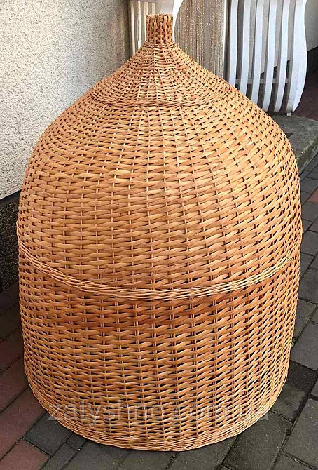 Плетена люстра з лози велика у формі дзвона Київ - фото 1