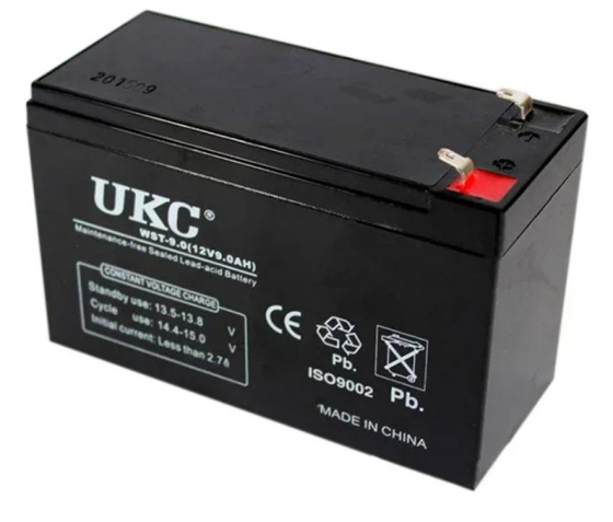 Акумулятор гелевий AGM UKC 12V 9Ah (12В 9Аг) для безперебійника та сигналізації Одеса