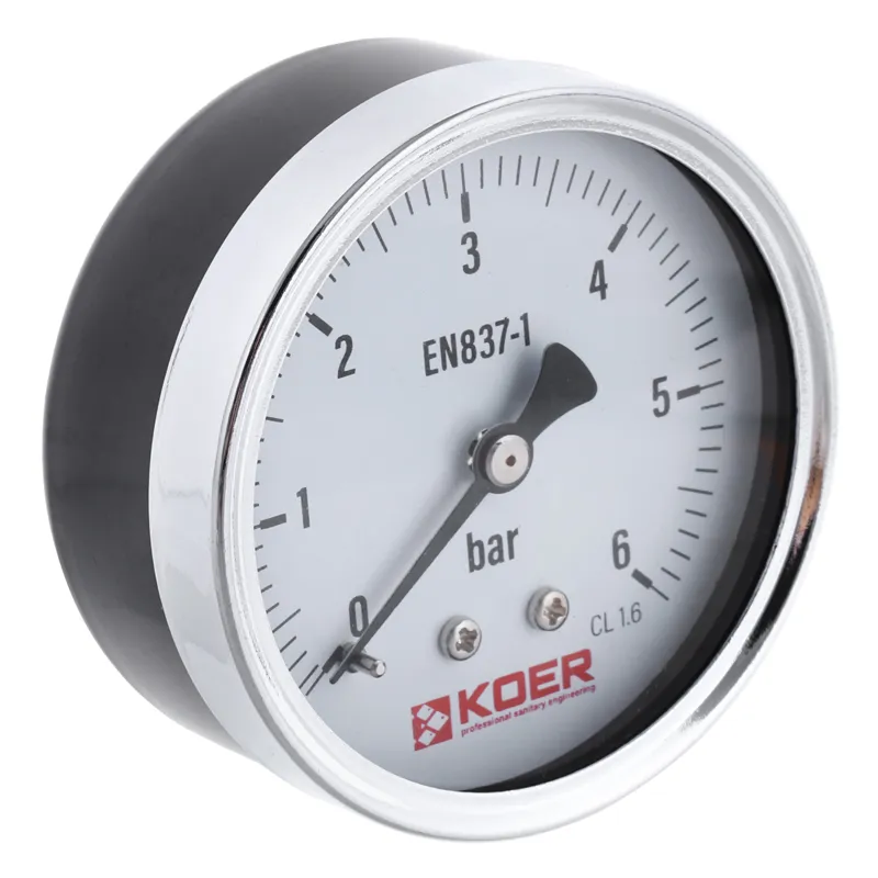 Манометр осьової KOER KM.611A D 63мм (0-6 bar) 1/4''-1/2'' (KR2901) Київ - фото 1