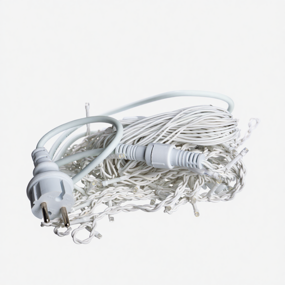 Гірлянда вулична Бахрома 6 м, 105 LED, білий провод Київ - фото 3