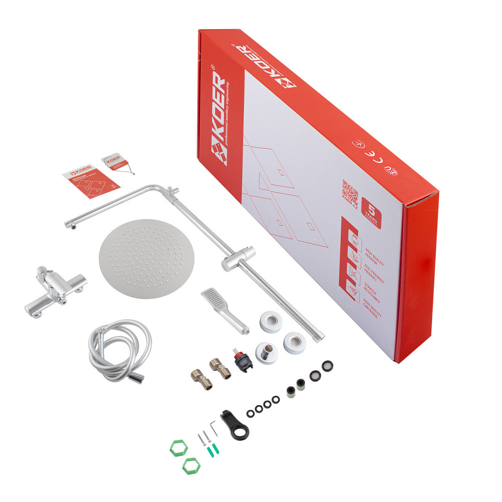 Душова колонна зі змішувачем Koer KB-52028-01, 2 функції (KR5309) Харків - фото 5