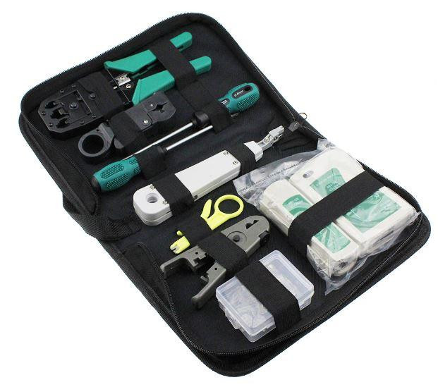 Набір сетевика для обтискача, тестування і монтажу витої пари в чохлі 7186 Винница - изображение 1