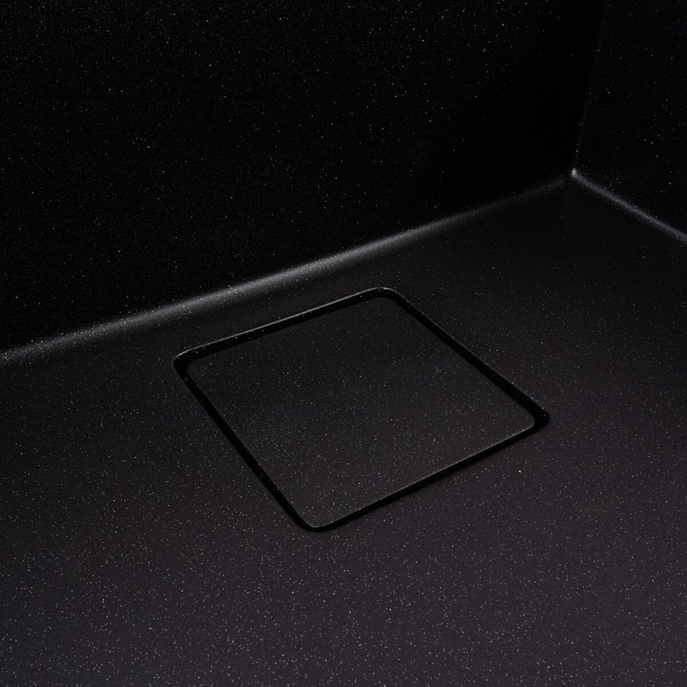 VALESO Кухонна гранітна мийка 5444 AMELI VALESO чорний металік, під стільницю Коломия - фото 6