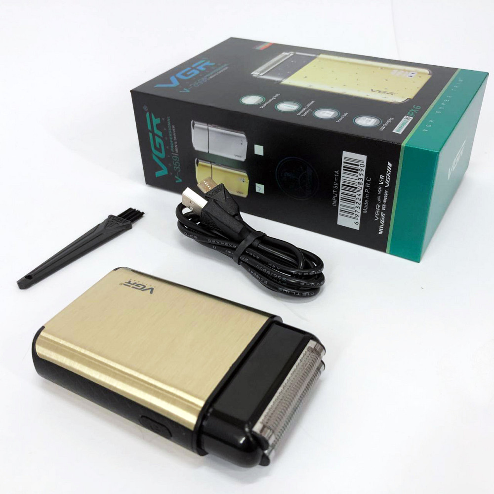 Чоловіча електрична акумуляторна електробритва VGR, Портативна чоловіча бритва на акумуляторі SH-40 Львів - фото 9