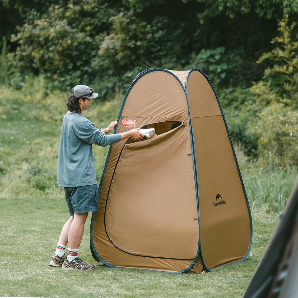 Душевая палатка раскладная Naturehike NH17Z002-P, коричневый Киев - изображение 14