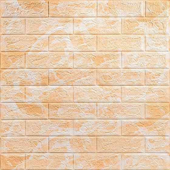 Декоративна 3D панель самоклейка 700х770х3мм Мармур жовтий (062-3) SW-00000694 Київ