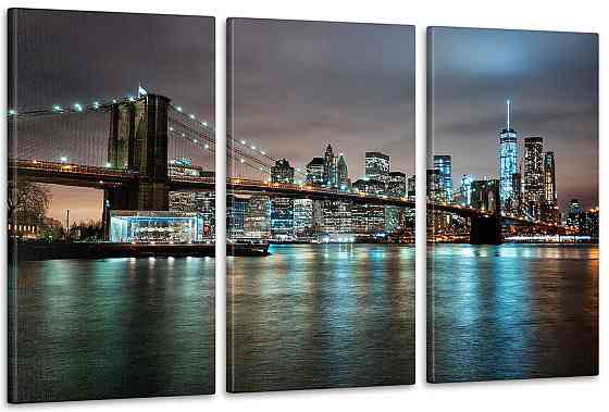 Модульная картина Ночной Город Art-53_3А Киев