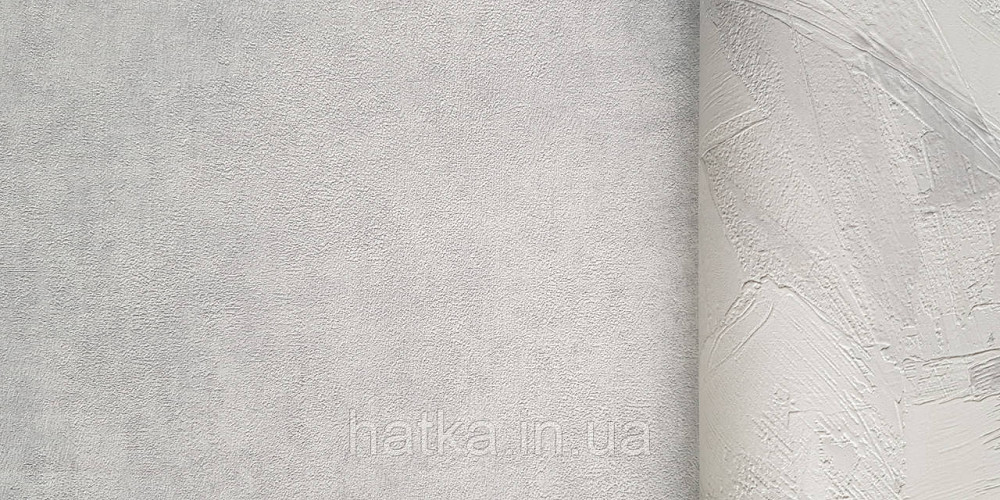 Шпалери вінілові на флізеліні Grandeco Time метрові під штукатурку під замш світло-сірі білі Київ - фото 2