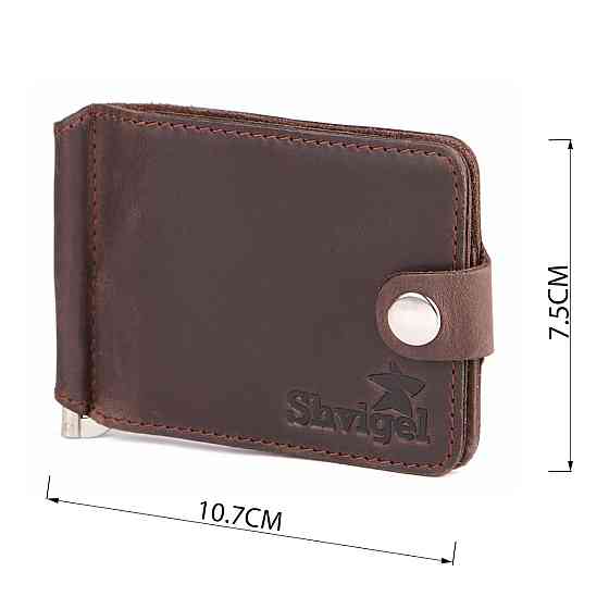 Затискач для купюр SHVIGEL 13786 Коричневий Київ