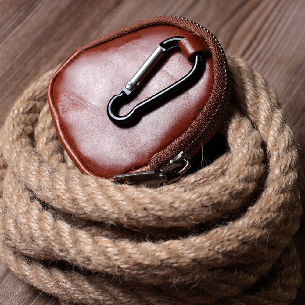 Компактний гаманець для монет із натуральної шкіри Vintage sale_15080 Коричневий Київ - фото 10