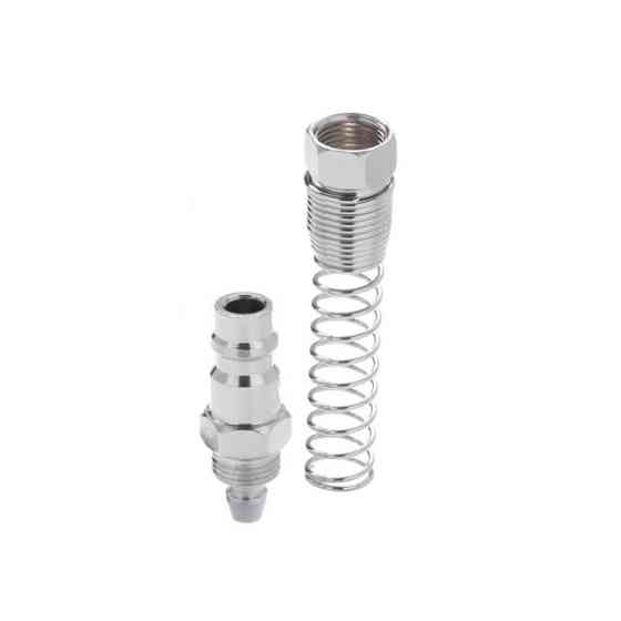 Перехідник з пружиною зі спірального або прямого шланга 5,5×8 мм на відповідну частину швидкороз'ємного з'єднання INTERTOOL Київ