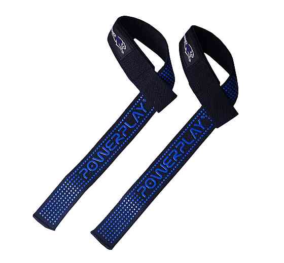 Лямки для тяги PowerPlay 7064 Чорно-Сині Кам'янське