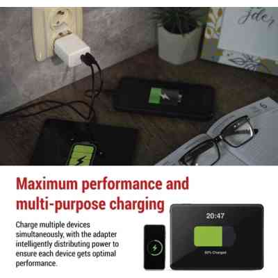 Зарядное устройство EMOS V03G35 2xUSB-C 15W GaN (V03G35) Винница