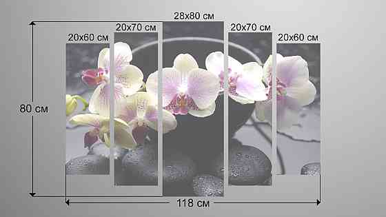 Модульна картина Орхідея Art-96_5 Київ