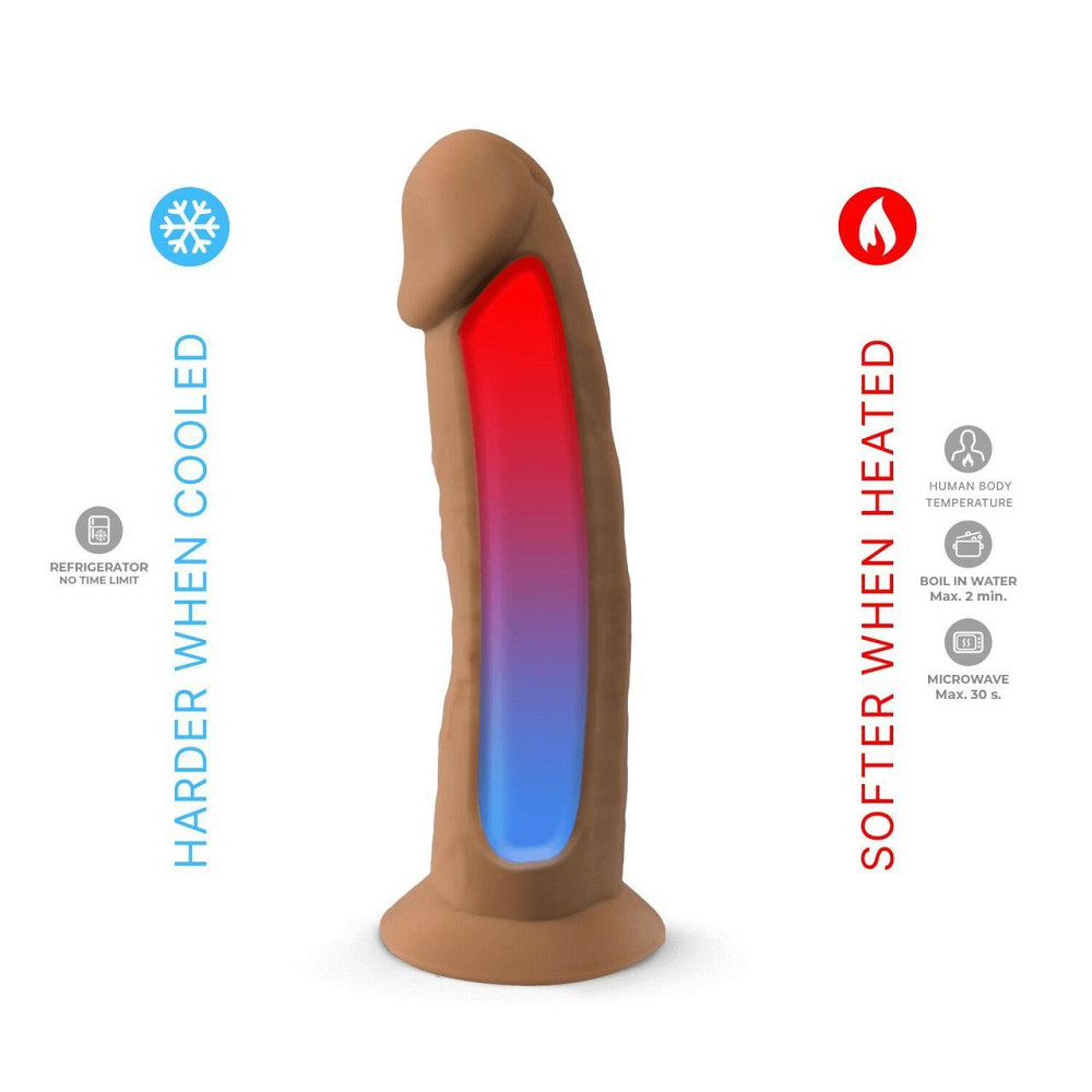 Фаллоимитатор SilexD Henry Caramel (MODEL 2 size 7.5in), двухслойный, силикон+Silexpan, диаметр 4,8см Sex Aura Киев - изображение 4