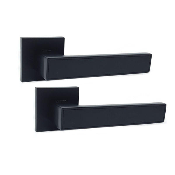 Ручка для дверей квадратной розетке Кедр Ультра 21.810 MBP черный матовый Киев - изображение 1