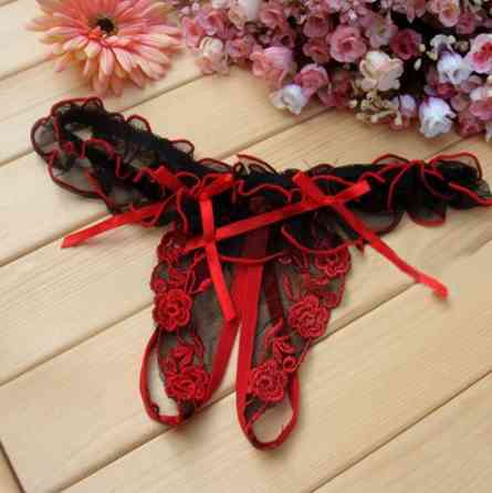 Трусики з розрізом еротичні - розмір універсальний (на резинці) Київ