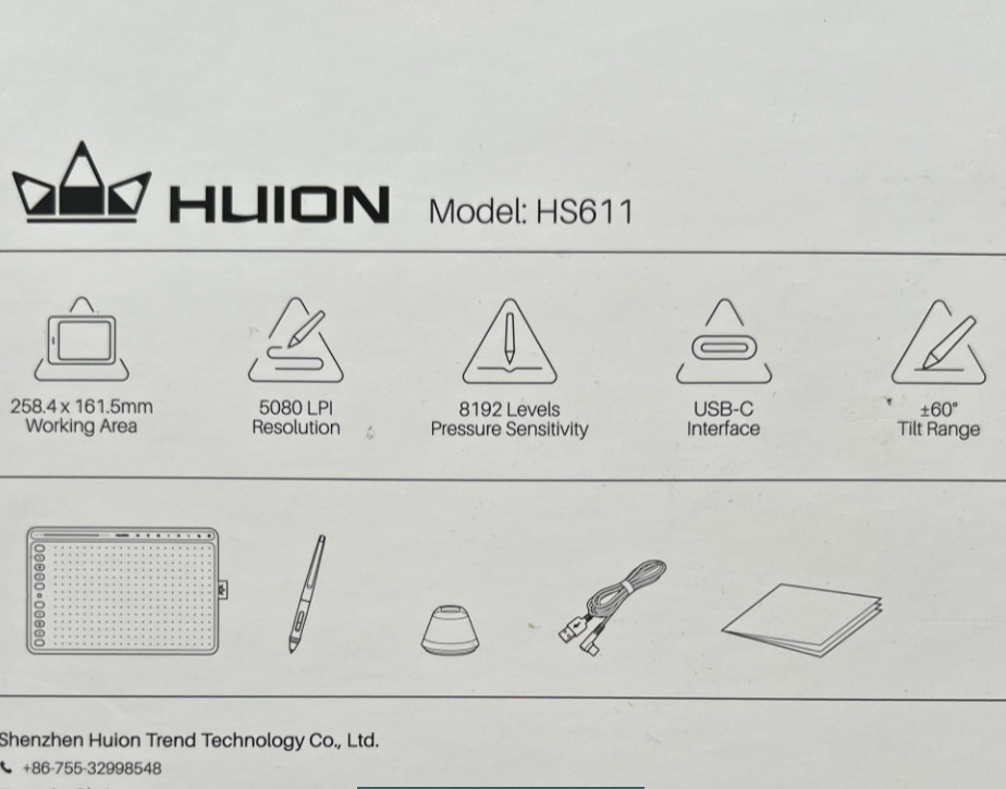 Планшет Графічний HUION HS611 Київ - фото 1
