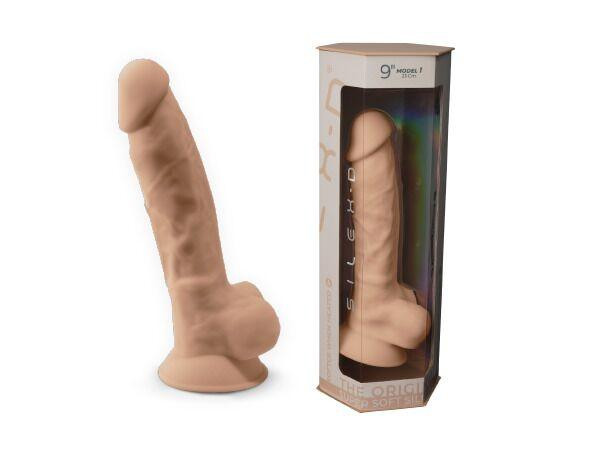 Фаллоимитатор SilexD Tomas Flesh (MODEL 1 size 9in), двухслойный, силикон+Silexpan, диаметр 4,9см Sex Aura Киев - изображение 8