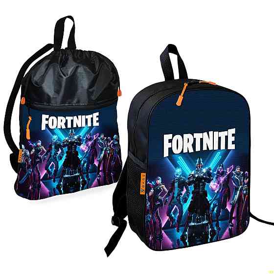 Шкільний рюкзак дитячий Fortnite + Сумка для взуття спортивної форми рюкзак-мішок хлопчикові (01856) Київ