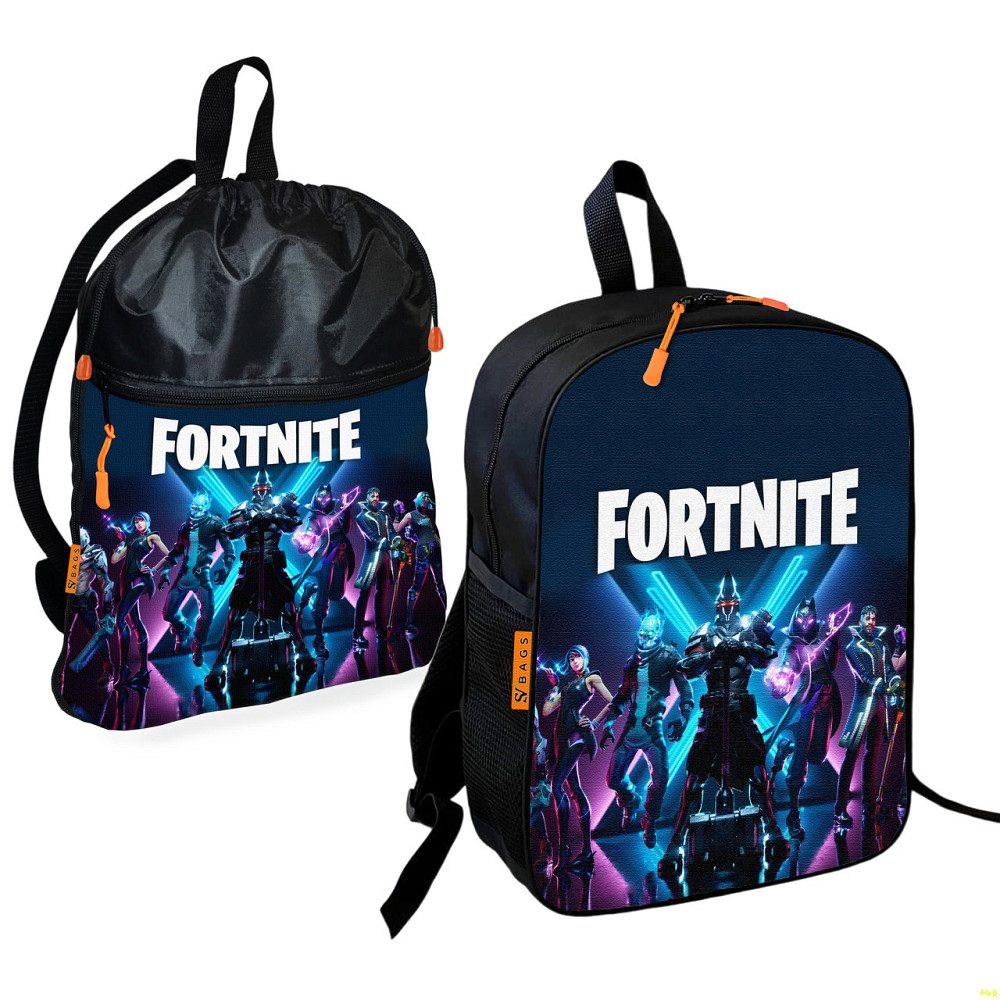 Шкільний рюкзак дитячий Fortnite + Сумка для взуття спортивної форми рюкзак-мішок хлопчикові (01856) Київ - фото 1