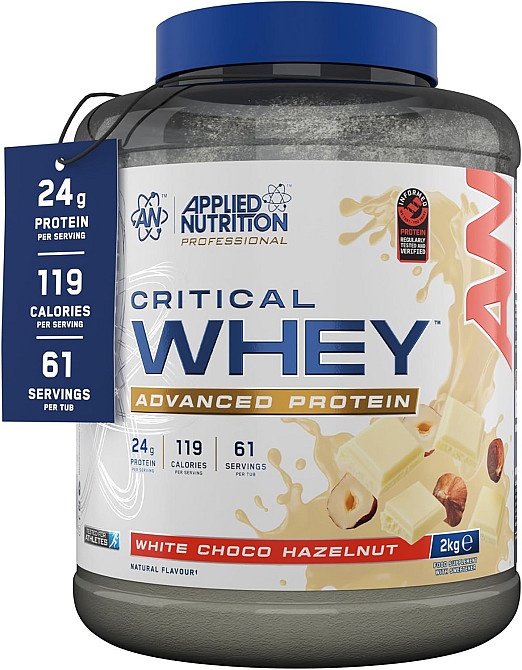 Протеїн Applied Nutrition Critical Whey 2000 р, White Choco Hazelnut Луцьк - фото 1