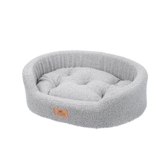 Лежак — ліжко для собак і кішок Ferplast Dandy Boucle (Ферпласт Денді) 80х55х18 см — 80, Сірий Запоріжжя