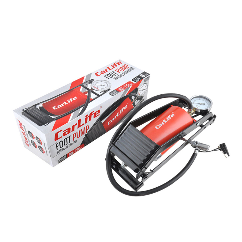 Помпа ножна CARLIFE одноциліндрова, 80ммx130мм Киев - изображение 1