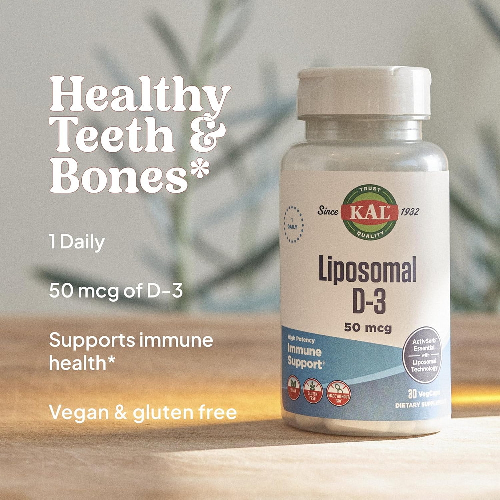 Liposomal D-3, High Potency, 50 mcg, 30 VegCaps Луцк - изображение 3