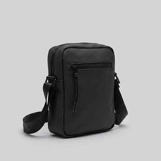 Чоловіча барсетка, сумка Lacoste, Лакоста (82410) чорна Київ