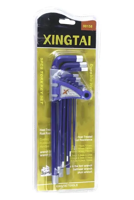 Набор шестигранников (9 шт) Torx Key Set Xingtai Полтава - изображение 1