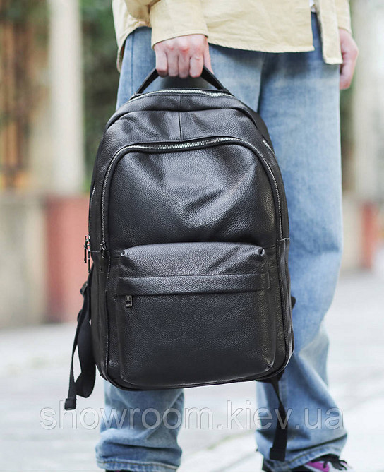 Чоловічий шкіряний рюкзак Leather Collection (5056) Київ - фото 13