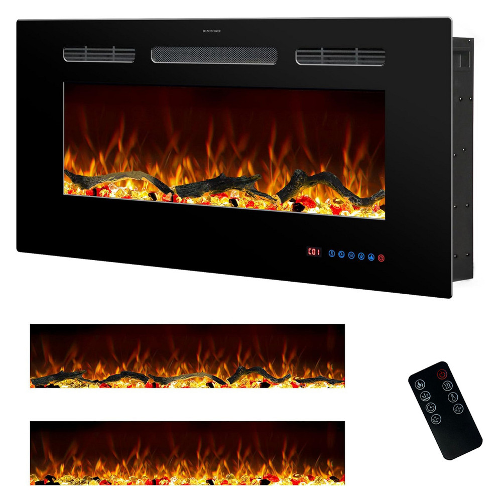 Електрокамін з обігрівом Royal Galaxy 36 RS зі звуком, розсипними дровами, кристалами, кольорами пол Львів - фото 1