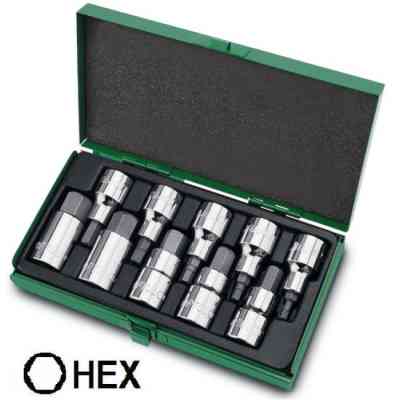 Набір головок Toptul шестигранник 1/2" Н4-Н19 (GAAD1007) Вінниця