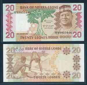 Сиерра Леоне/Sierra Leone 20 Leones 1984 P14b UNC Полтава