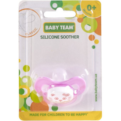 Пустушка Baby Team силіконова,класична, 0+ міс (3007_рожевий) Вінниця - фото 4
